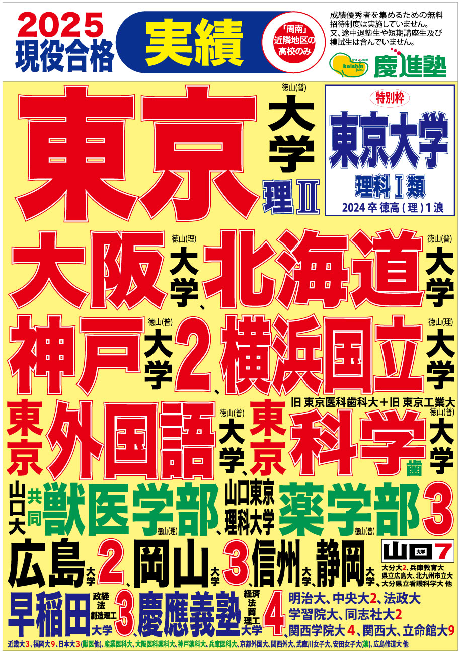 2025大学合格実績